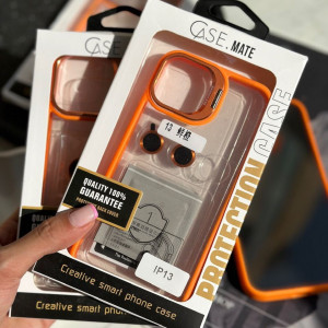قاب Orange Eason Case همراه با محافظ لنز رینگی آیفون 13 پرو