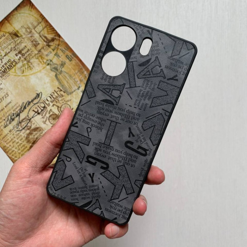 Xiaomi Redmi ۱۲C phone protective lens case with Latin design