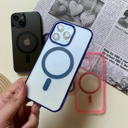 iPhone 13 Mag Safe Transparent Colored  case