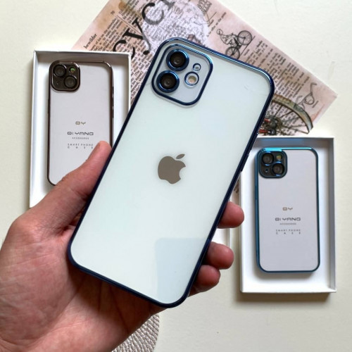  QY Yang protective clear case with lens for iPhone 13
