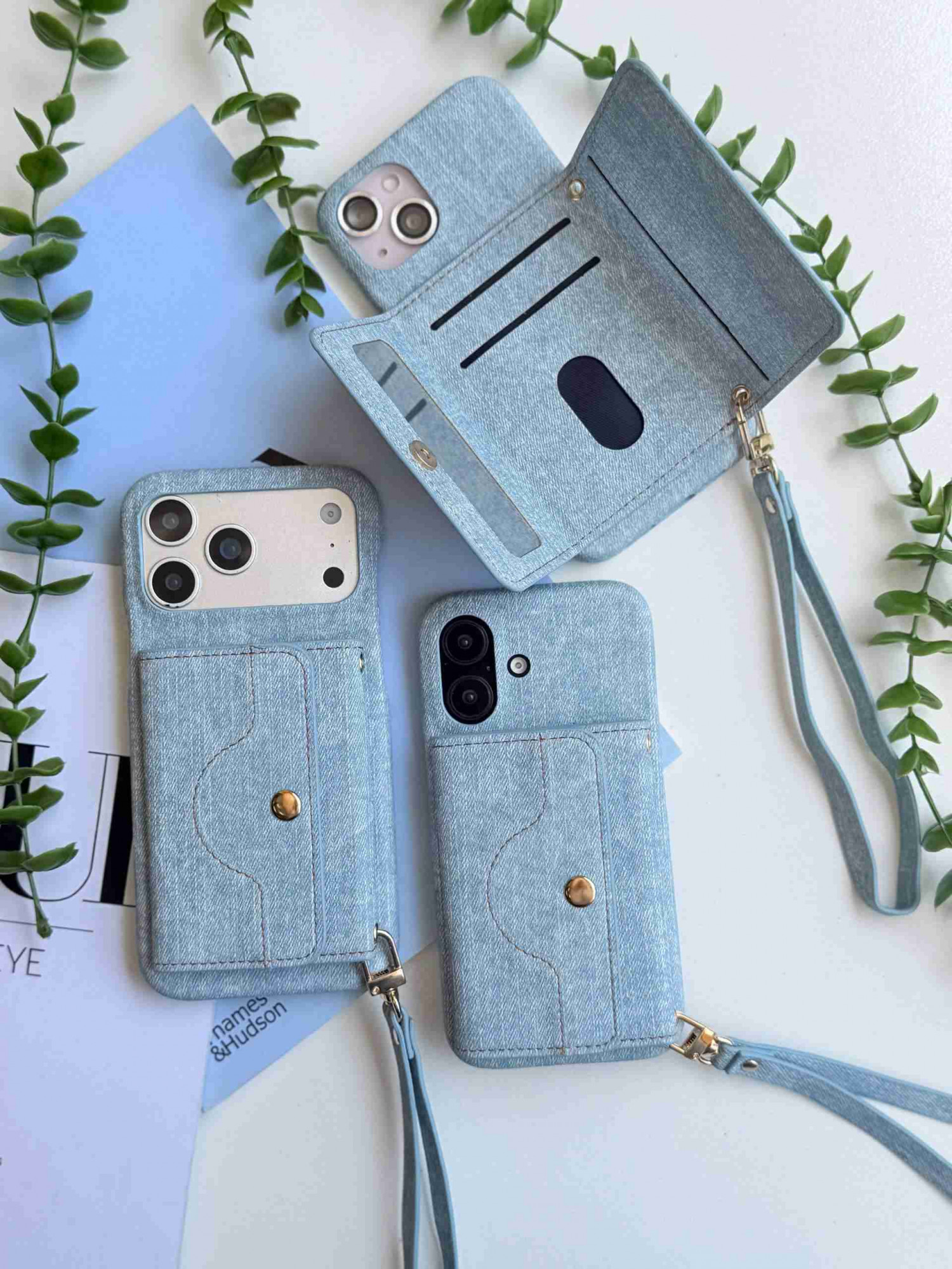 قاب Jeans Wallet طرح کیف پول گوشی آیفون 16 پرومکس
