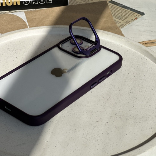 Purple Eason Case Cover iPhone 12-12 Pro ring lens protector