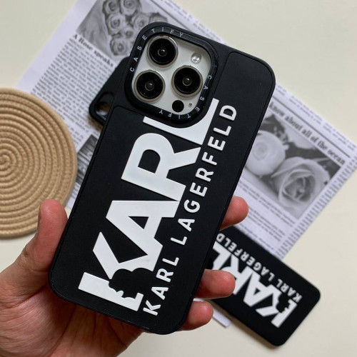 Karl Lagerfeld's case with the outstanding design of the iPhone 13 Pro phone