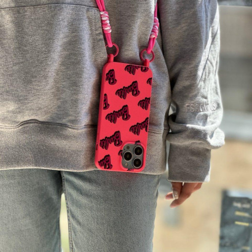 Barbie girl case with iPhone 13 Pro strap