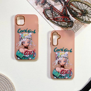 قاب دخترانه طرح Cool Girl نارنجی گوشی سامسونگ A13