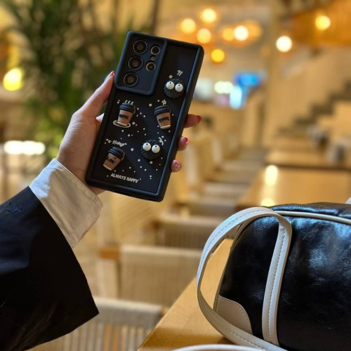 Solid coffee case for Samsung S21 Ultra