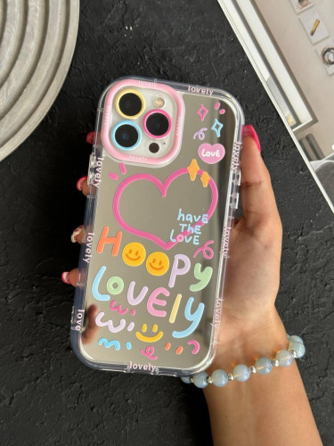 Happy lovely mirror iPhone 13 case