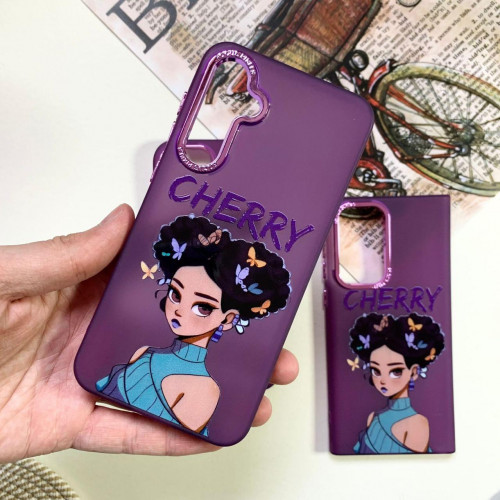  Purple Cool Girl design for Samsung S21 FE