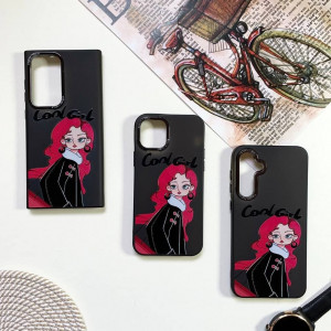 قاب دخترانه طرح Cool Girl مشکی گوشی آیفون X-Xs