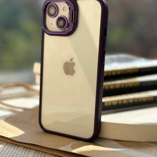 Purple Eason Case Cover iPhone 12-12 Pro ring lens protector