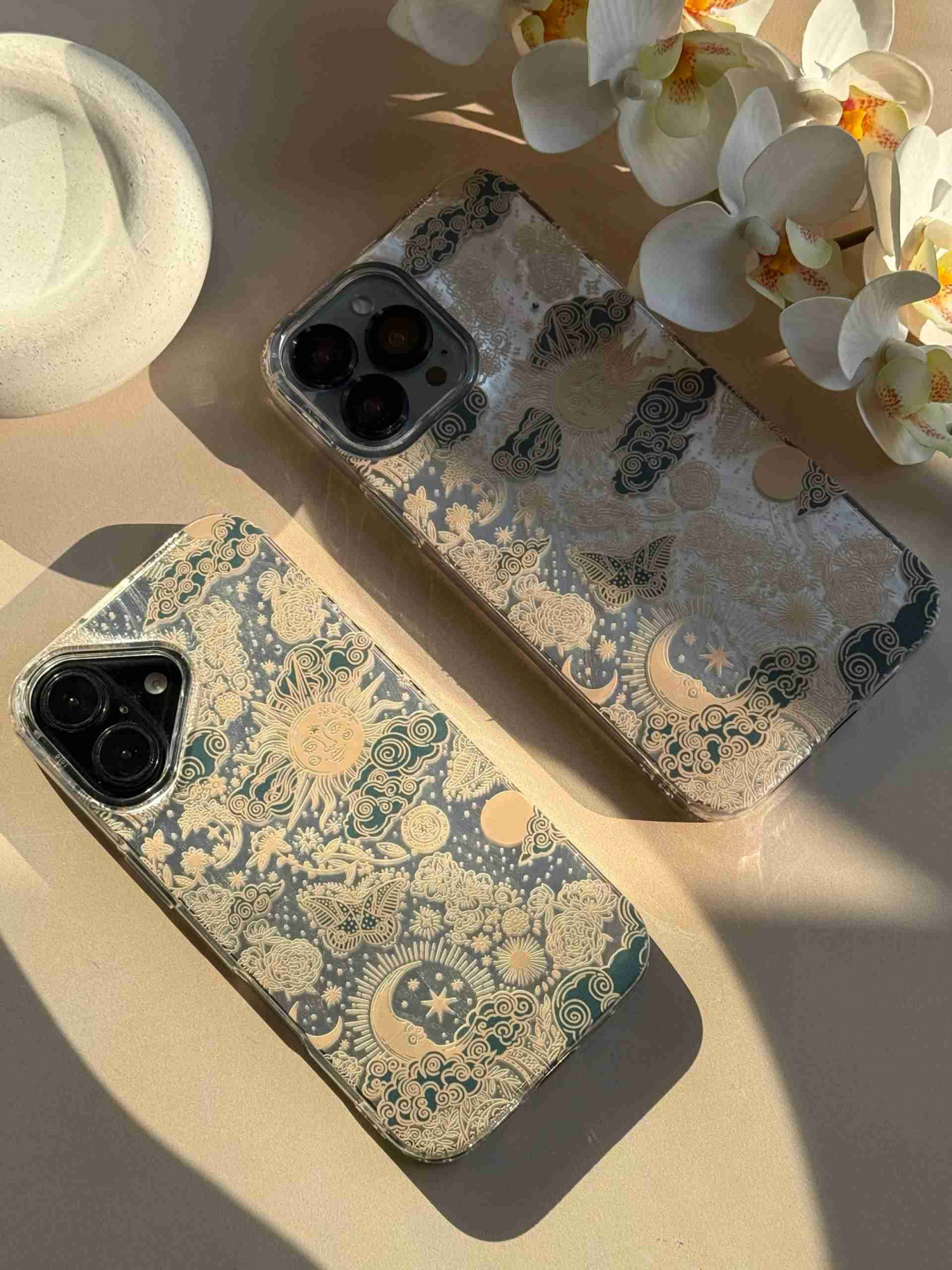 قاب ژله ای طرح گلدن اسکای گوشی آیفون 18 پرو