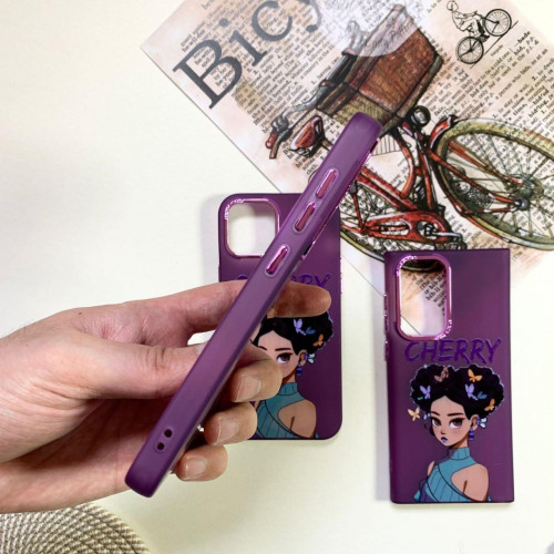   Purple Cool Girl design for iPhone 13 Pro Max