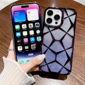 قاب ‏Electro Marble Geo با ورقه شاینی گوشی آیفون 13 پرومکس