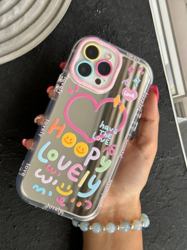 Happy lovely mirror iPhone 13 case