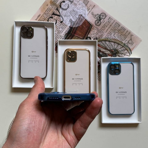  QY Yang protective clear case with lens for iPhone 13
